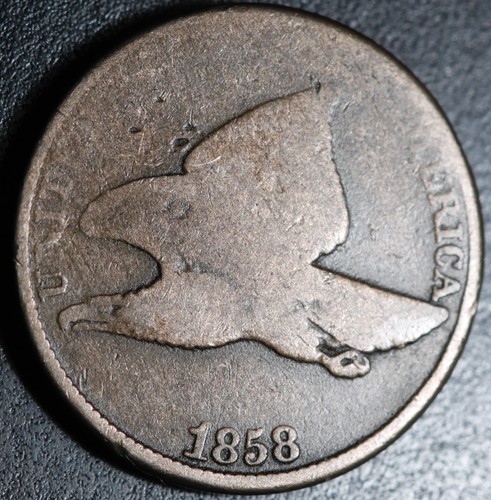 1858 flying eagle cent - cent, large
