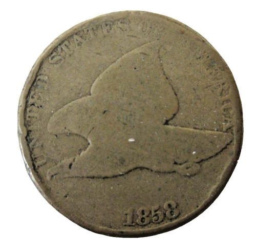 1858 flying eagle cent very - eagle,