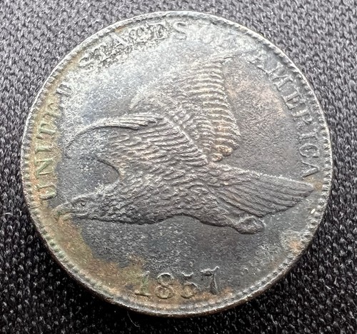 1857 flying eagle cent - flying,