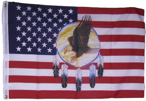 Dream catcher flag 3 us - catcher,