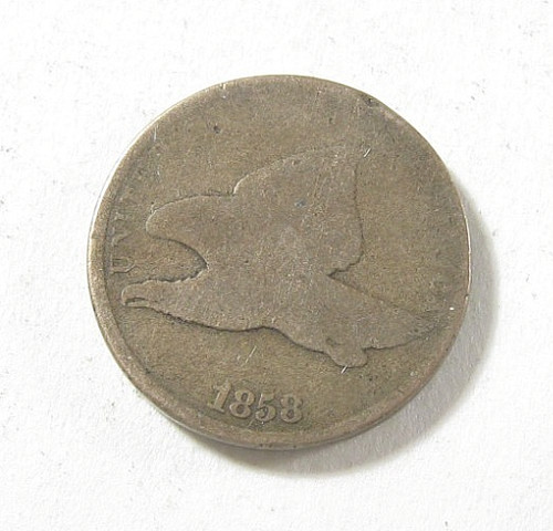 1858 flying eagle cent - flying, penny
