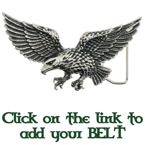 Flying eagle belt buckle - belt,