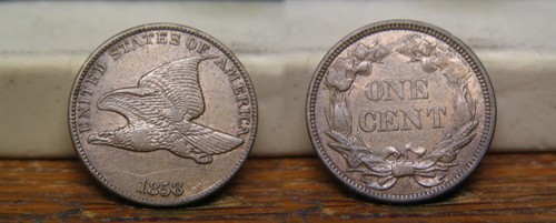 1858 flying eagle cent large - cent,