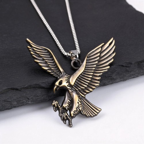 Silver men women flying eagle - silver,
