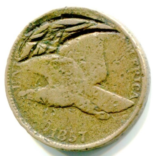 1857 flying eagle cent - flying,