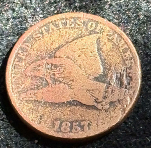 1857 flying eagle penny - 1857,