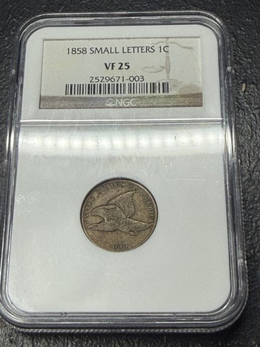 1858 flying eagle cent penny - 1858,