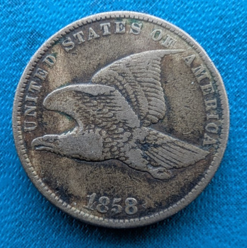 1858 usa flying - copper, 1