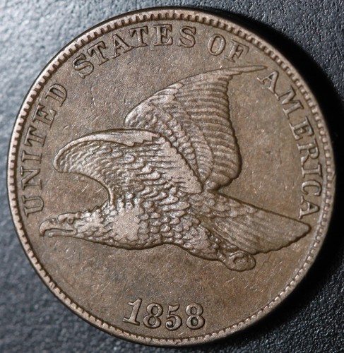 1858 flying eagle cent large - eagle,