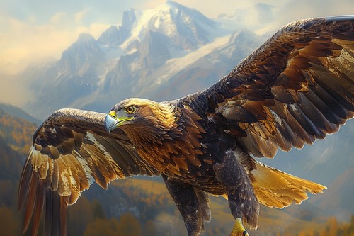 Flying eagle bird canvas - eagle,