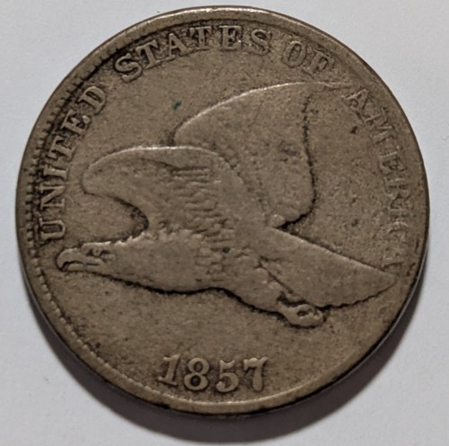1857 flying eagle cent nice