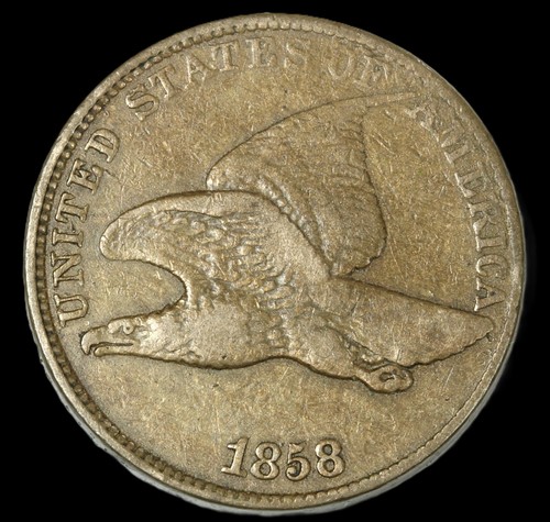 1858 small letters - 1858, flying