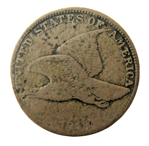 1858 flying eagle cent very - cent,